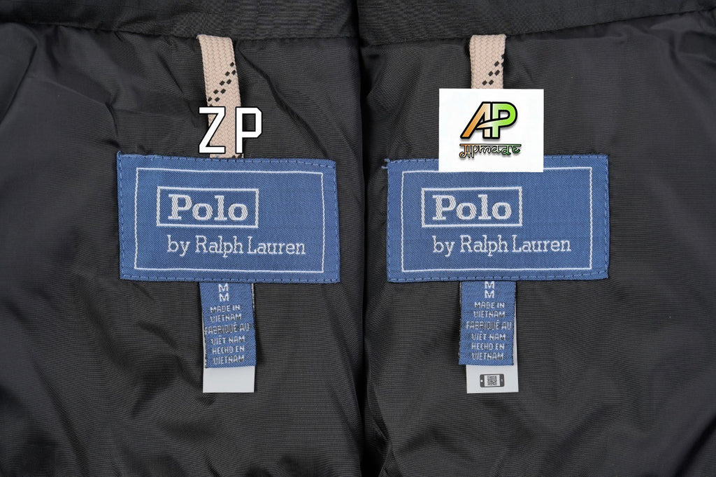 Ralph Lauren Black/Grey Pony Logo Down Jacket