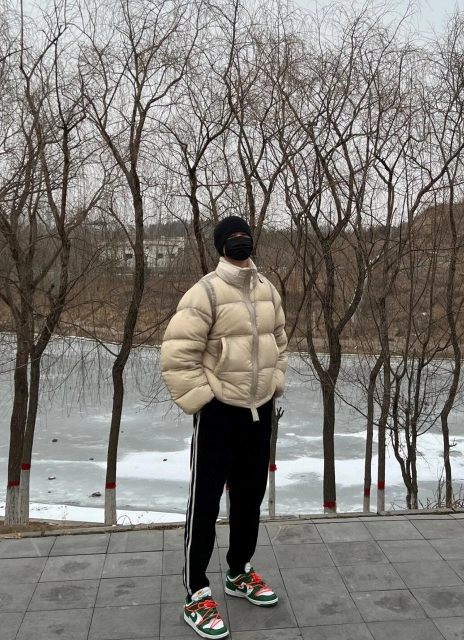 Stone Island Mesh Fabric Down Jacket