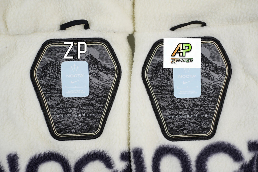 NOCTA Black and Gray Color-blocked Hooded Cotton Jacket