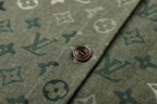 Louis Vuitton Lapel Collar All-over Print Workwear-style Jacket Shirt