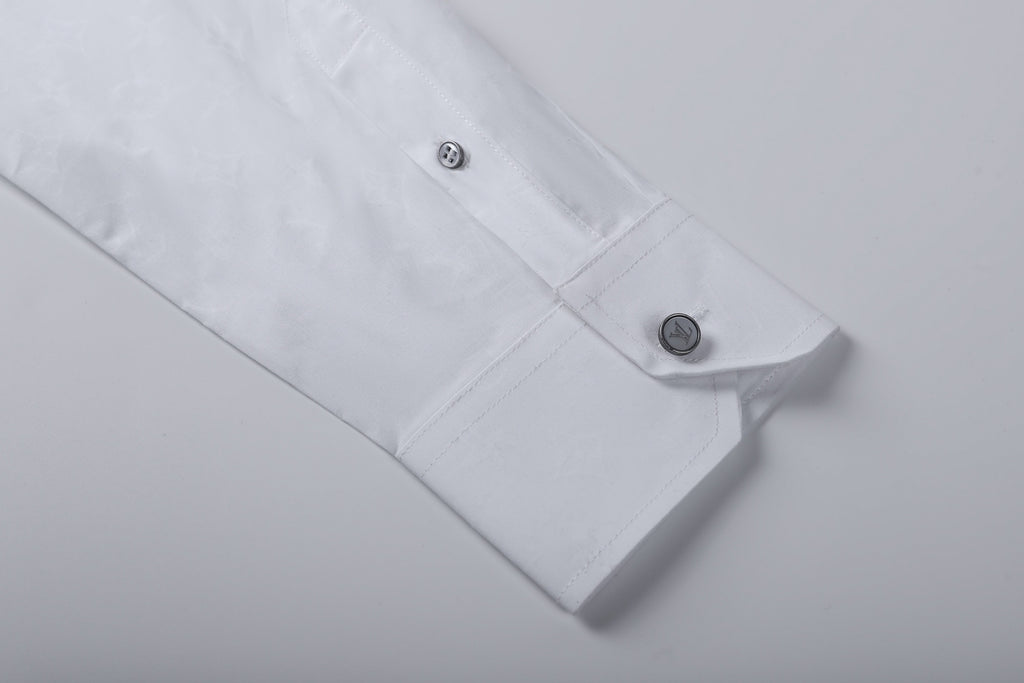 Louis Vuitton Lapel Single-breasted Jacquard Long-sleeved Shirt