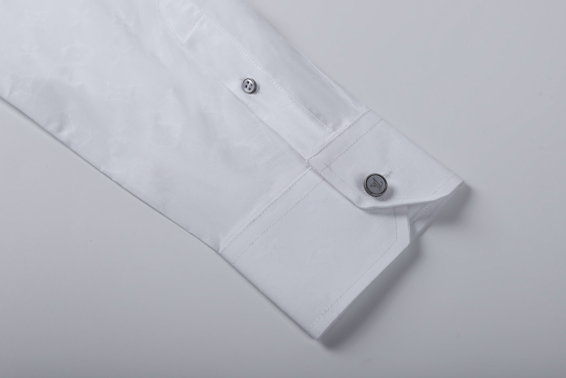 Louis Vuitton Lapel Single-breasted Jacquard Long-sleeved Shirt