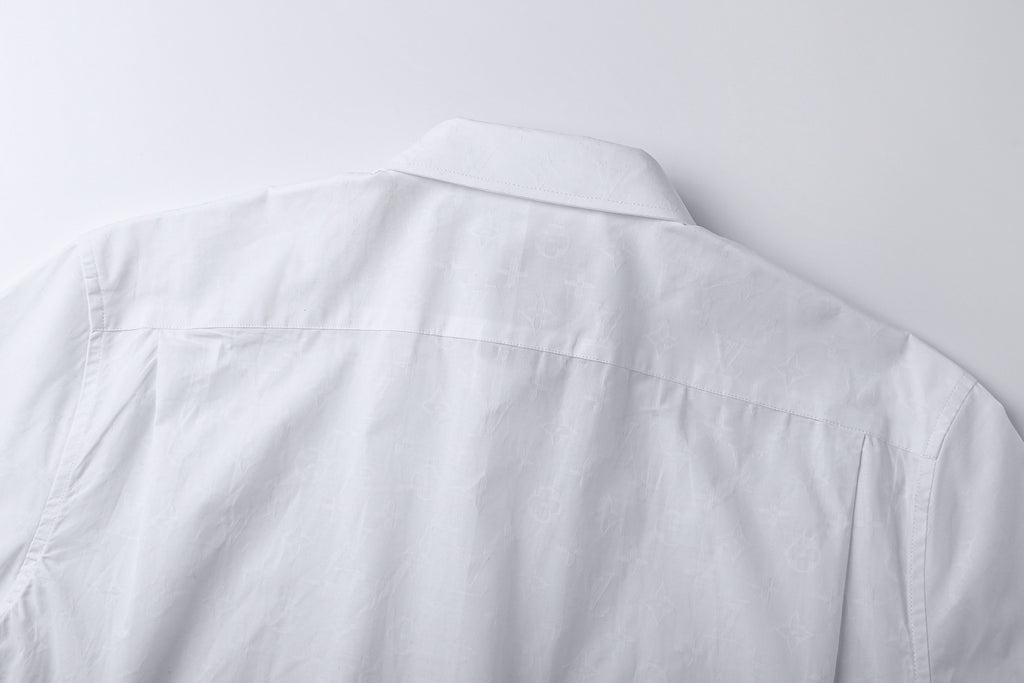 Louis Vuitton Lapel Single-breasted Jacquard Long-sleeved Shirt