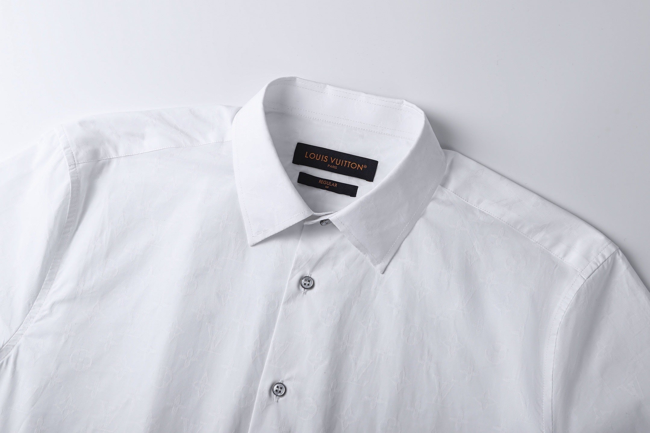 Louis Vuitton Lapel Single-breasted Jacquard Long-sleeved Shirt