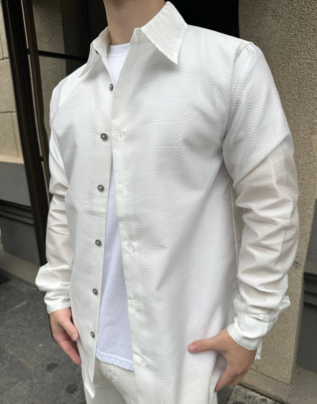 Louis Vuitton Jacquard Long-sleeved Shirt