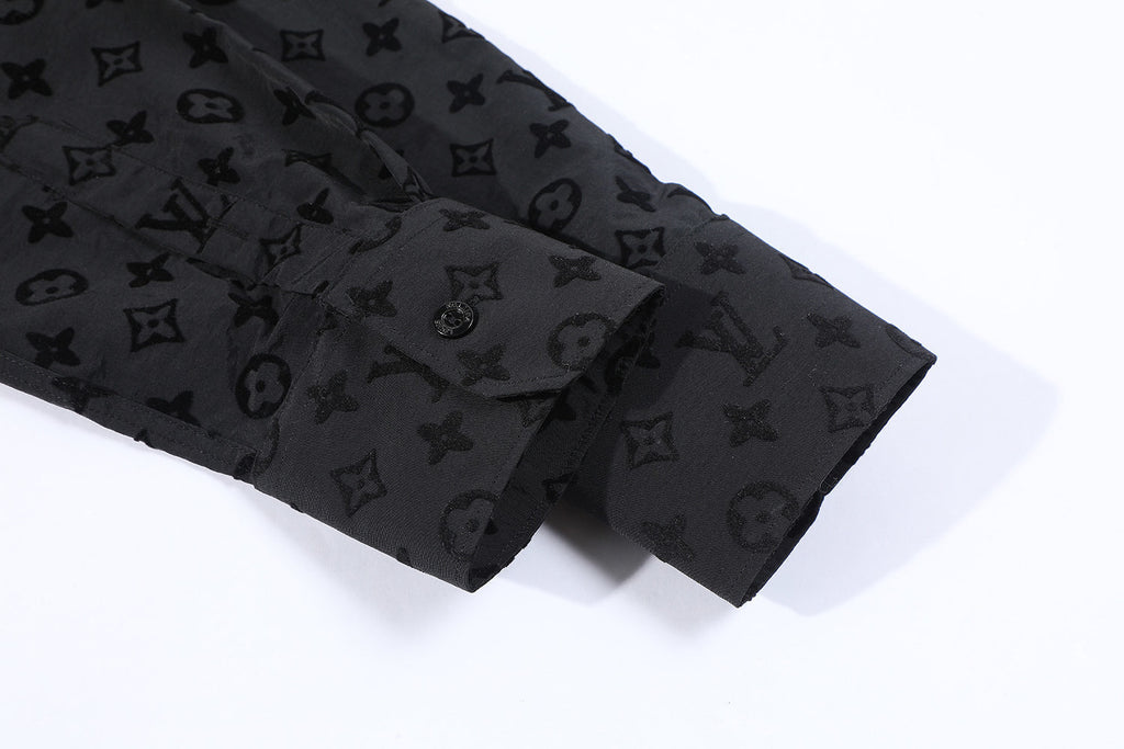 Louis Vuitton Classic Flocked Long Sleeve Shirt