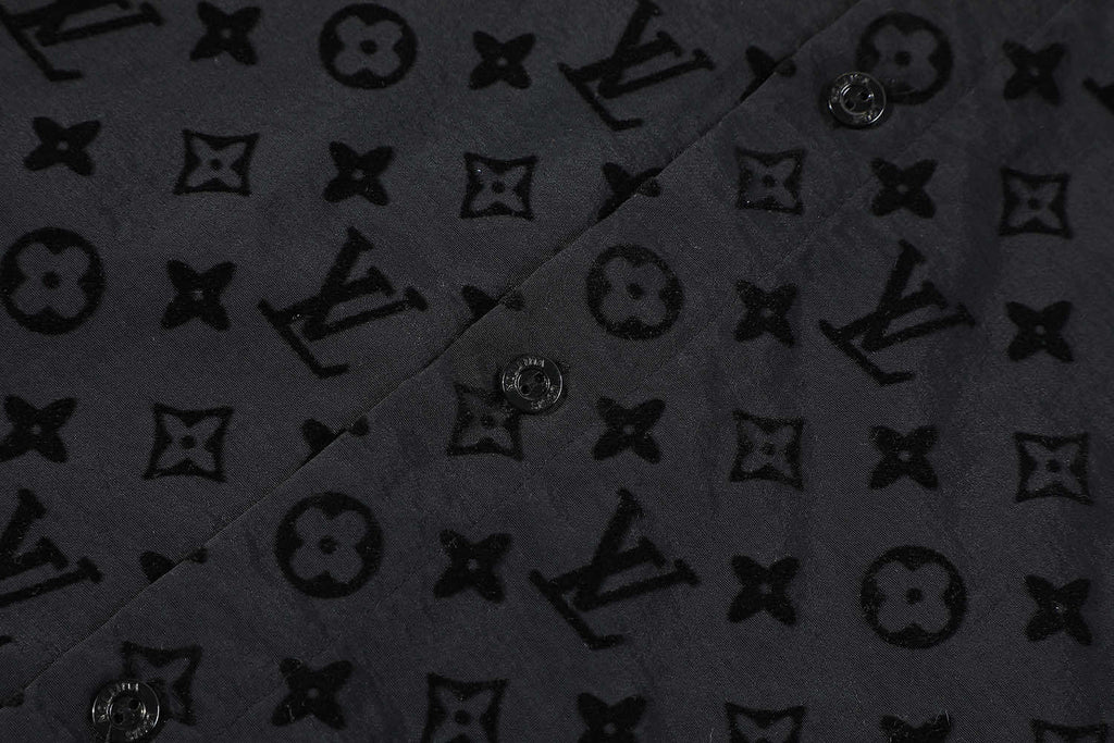 Louis Vuitton Classic Flocked Long Sleeve Shirt