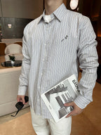 Louis Vuitton Jacquard Embroidered Striped Shirt