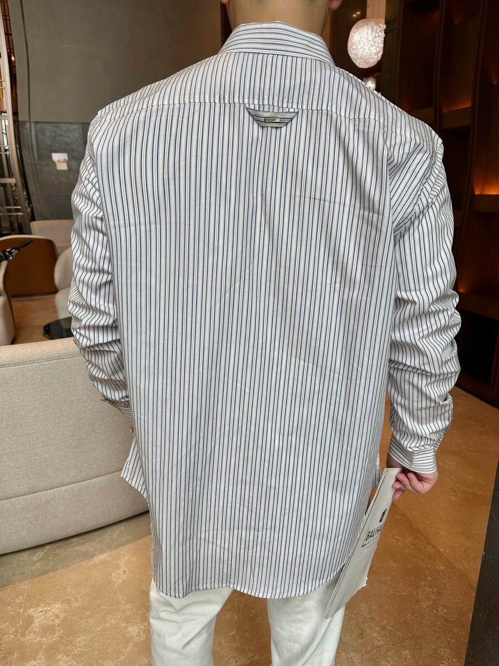 Louis Vuitton Jacquard Embroidered Striped Shirt