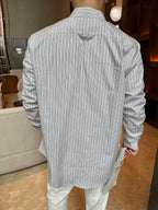 Louis Vuitton Jacquard Embroidered Striped Shirt