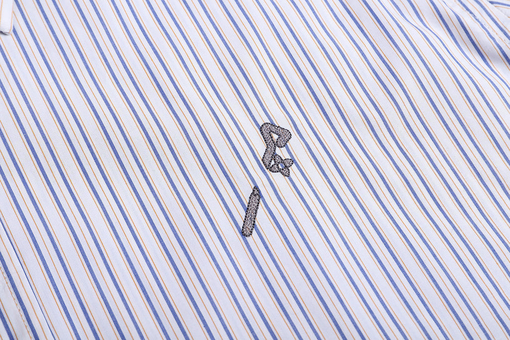 Louis Vuitton Jacquard Embroidered Striped Shirt