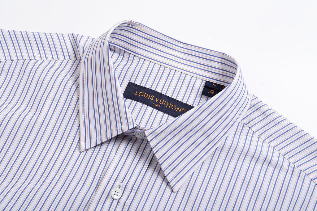 Louis Vuitton Jacquard Embroidered Striped Shirt