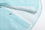 Louis Vuitton Logo Patch Striped Shirt