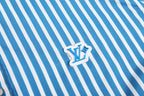 Louis Vuitton Logo Patch Striped Shirt
