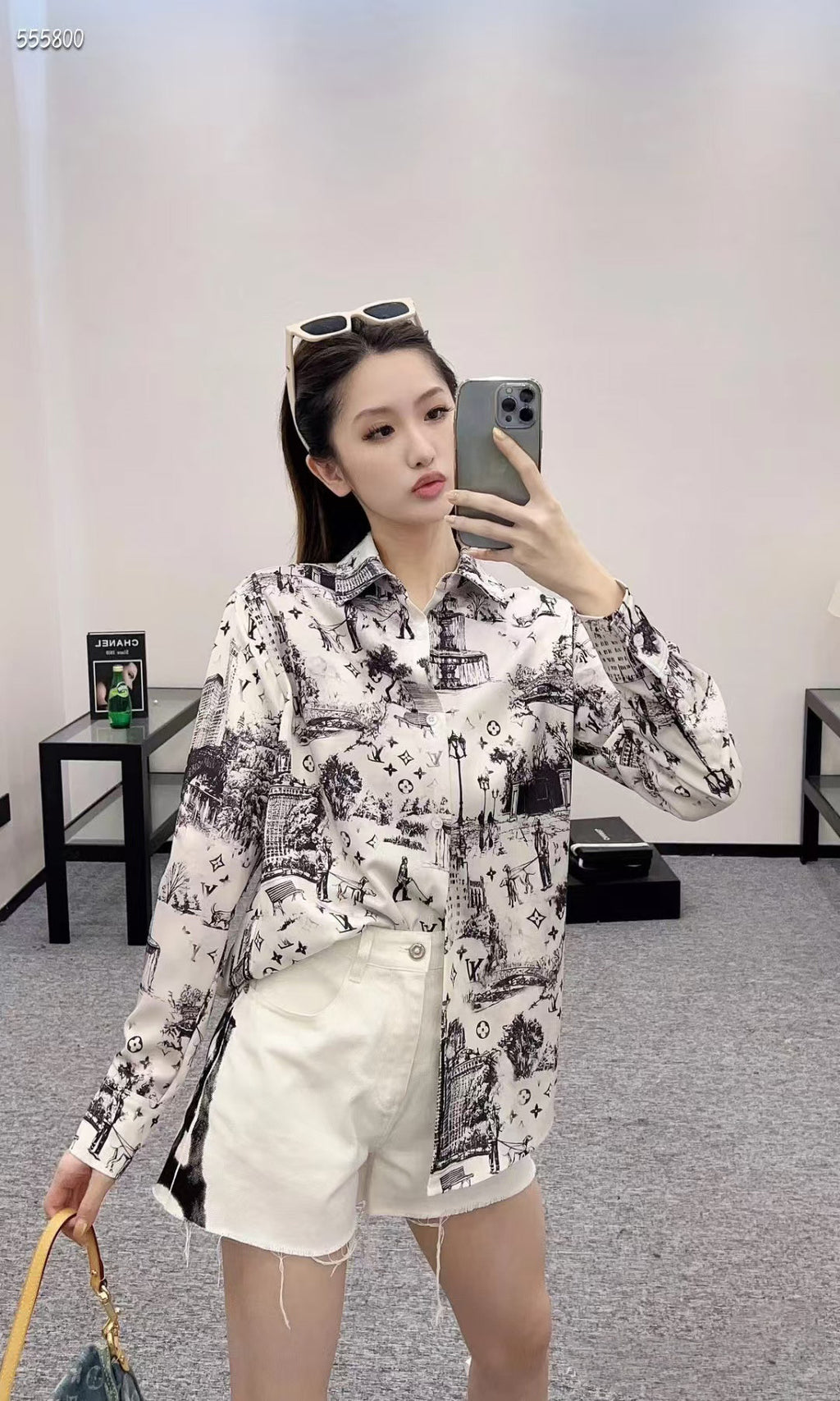 Louis Vuitton Silk Long-sleeved Shirt