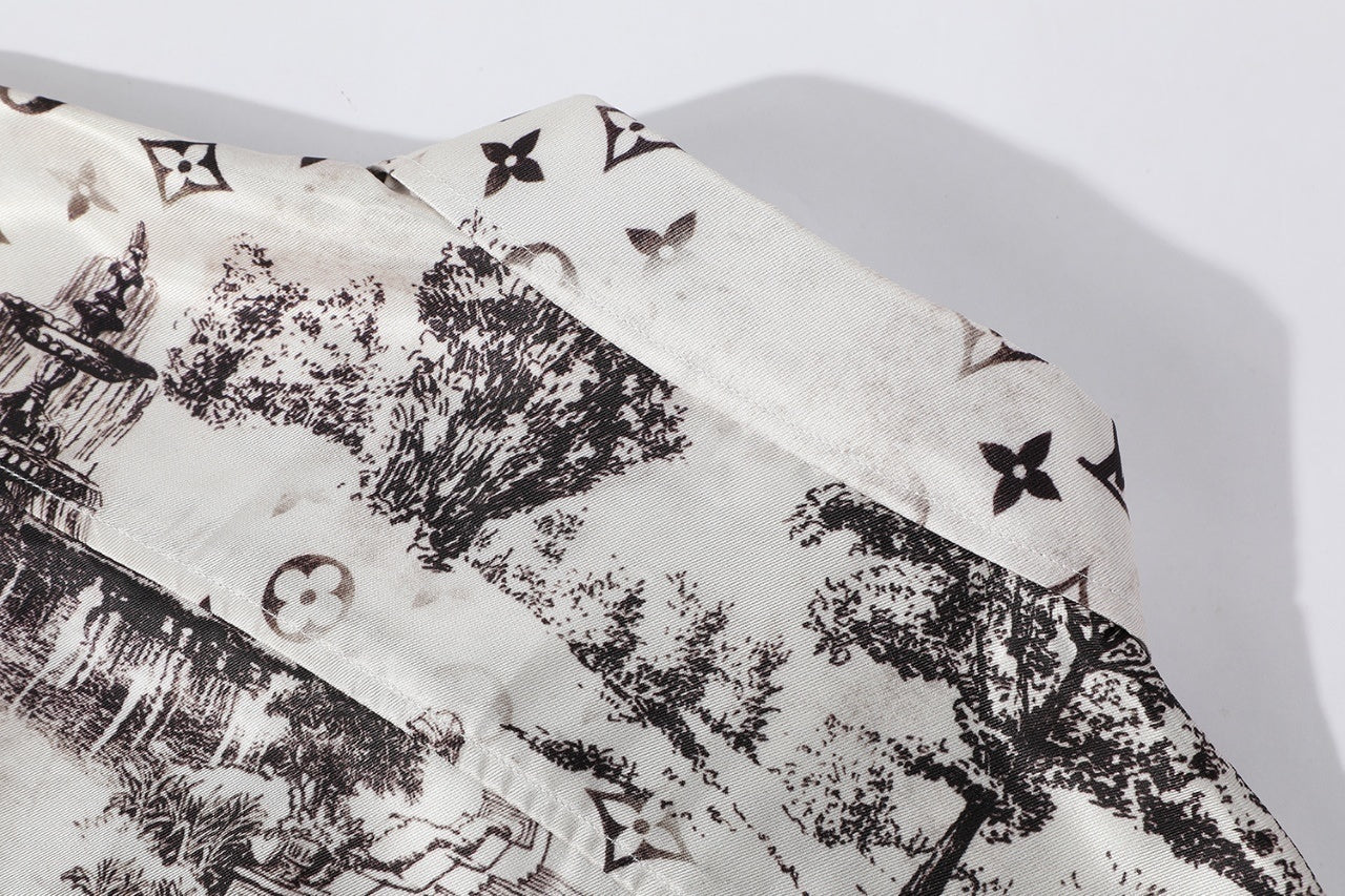 Louis Vuitton Silk Long-sleeved Shirt