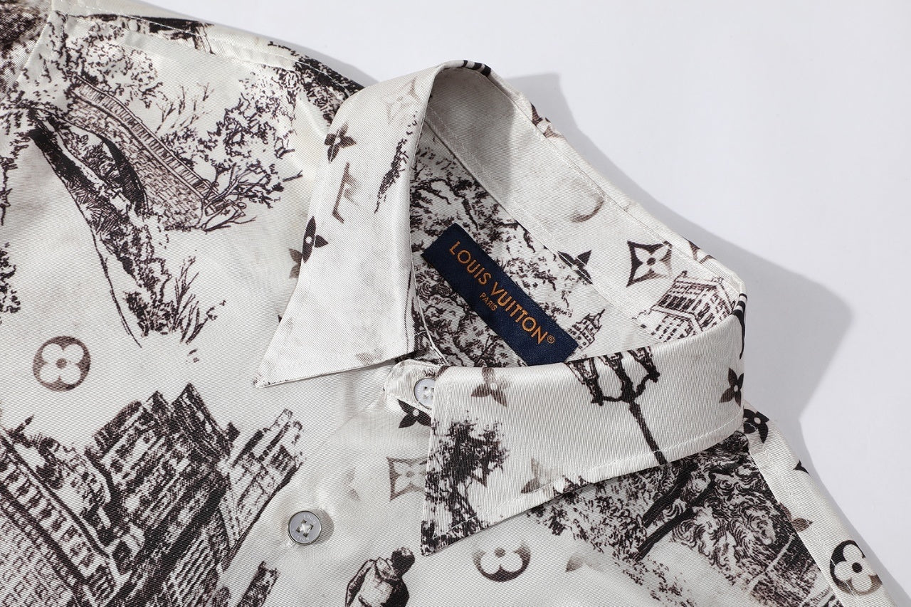Louis Vuitton Silk Long-sleeved Shirt