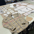 Burberry Wool Plaid Shirt Jacket