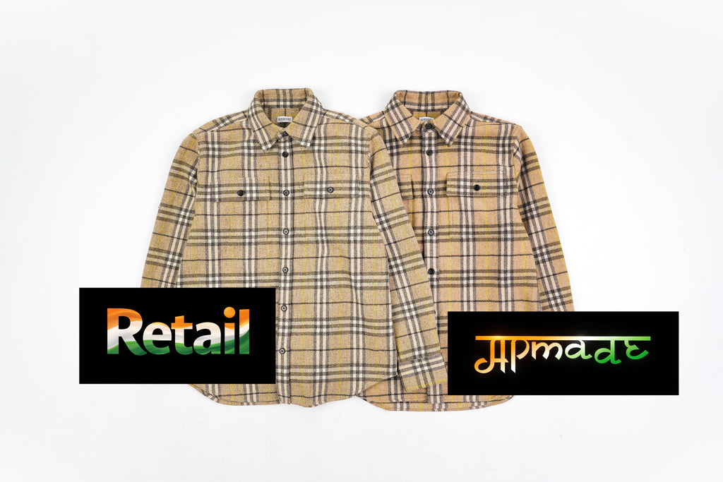 Burberry Wool Plaid Shirt Jacket