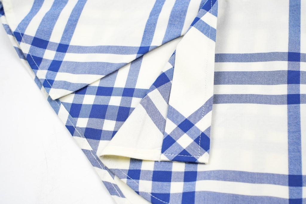 Burberry Blue and White Check Shirt