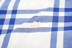 Burberry Blue and White Check Shirt