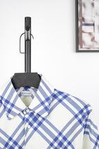 Burberry Blue and White Check Shirt