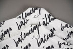Balenciaga Signature Shirt Long Sleeve White