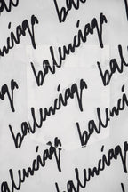 Balenciaga Signature Shirt Long Sleeve White