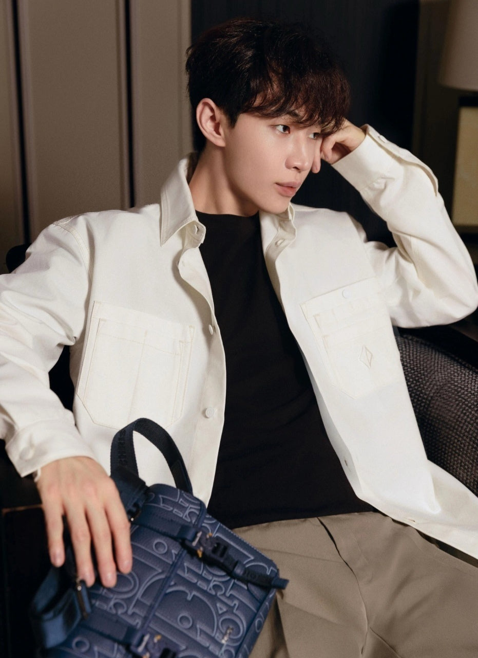 Dior Pocket Jujube Long-Sleeved Shirt