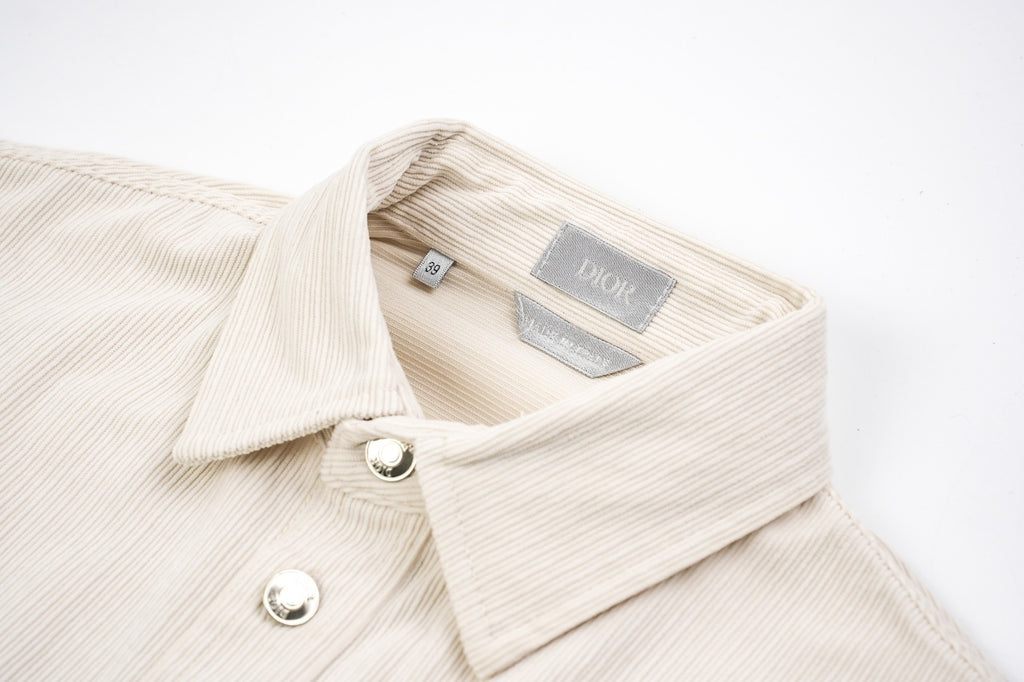 Dior Off-white Corduroy Shirt Jacket