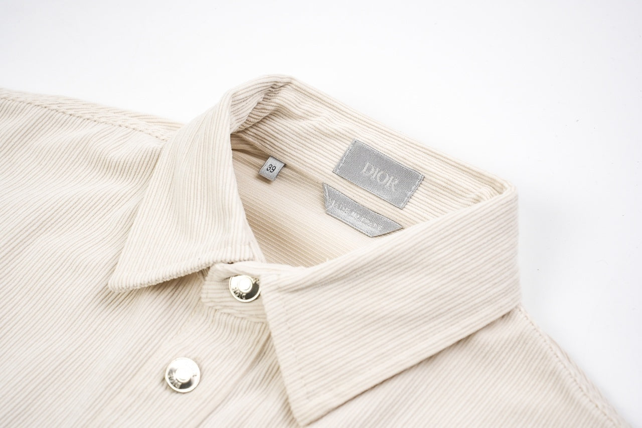 Dior Off-white Corduroy Shirt Jacket