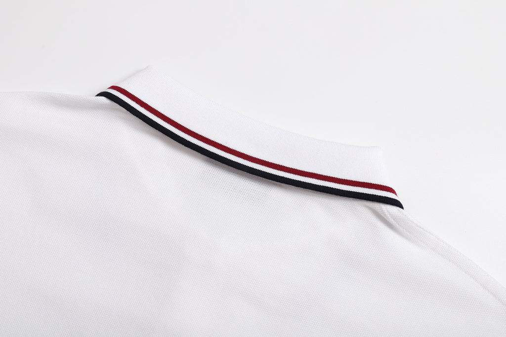 Miu Miu Solid Color Embroidered Long-sleeved Polo Shirt