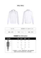 Miu Miu Solid Color Embroidered Long-sleeved Polo Shirt