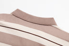 Miu Miu Striped Cotton Jersey Long-sleeved Polo Shirt