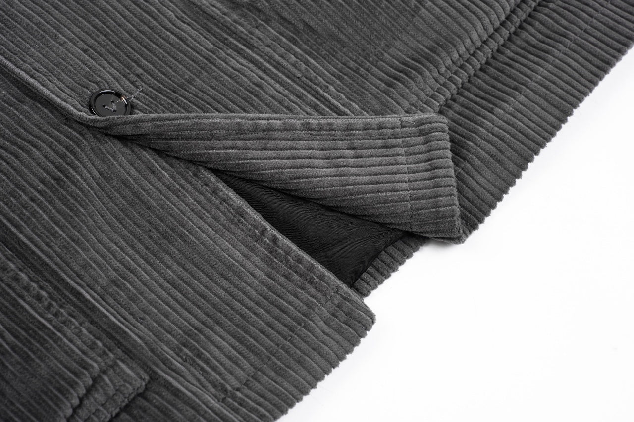 Bottega Veneta Gray Corduroy Duffle Coat