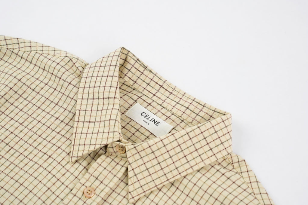 Celine Tartan Checkered Shirt
