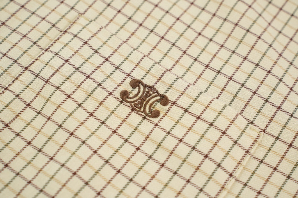 Celine Tartan Checkered Shirt