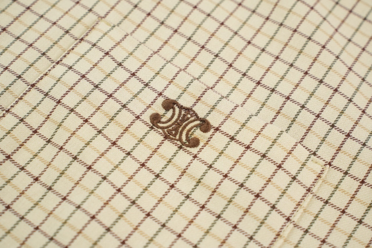 Celine Tartan Checkered Shirt