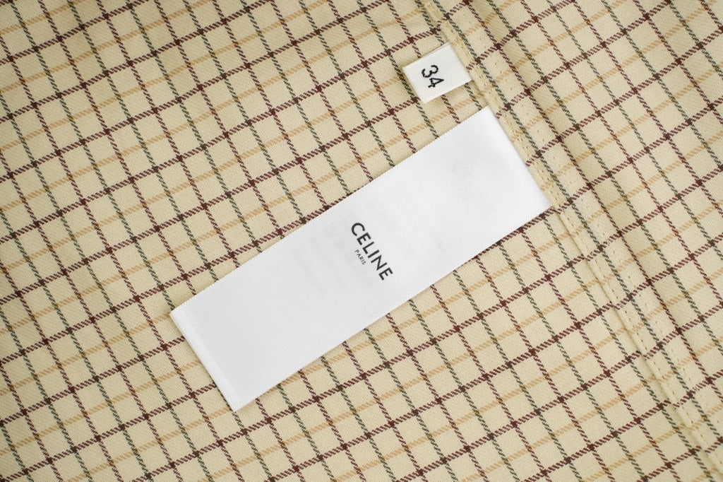 Celine Tartan Checkered Shirt