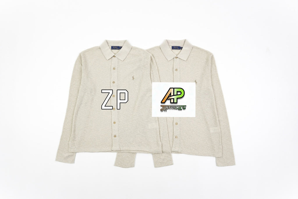 Ralph Lauren Small Horse Logo Knitted Long-sleeved Shirt