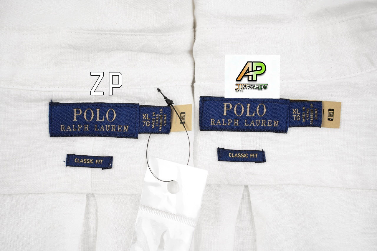Ralph Lauren Pony Logo Linen Long-sleeved Shirt