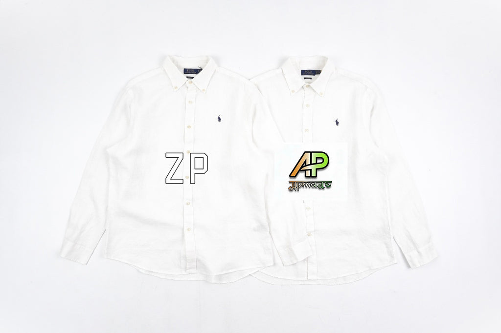 Ralph Lauren Pony Logo Linen Long-sleeved Shirt