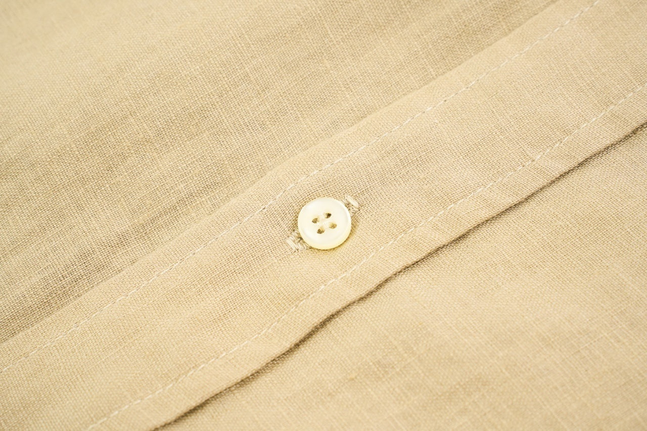 Ralph Lauren Pony Logo Linen Long-sleeved Shirt