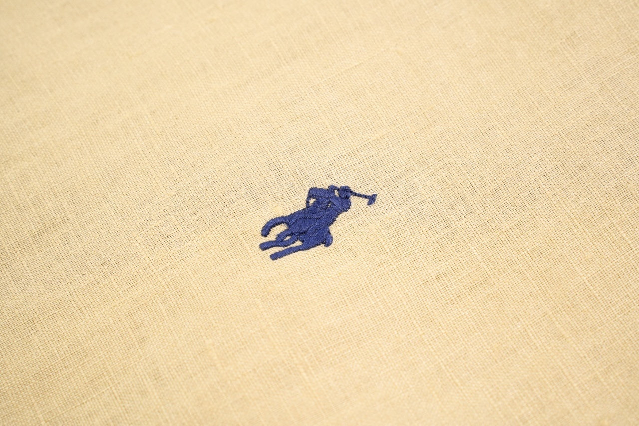 Ralph Lauren Pony Logo Linen Long-sleeved Shirt
