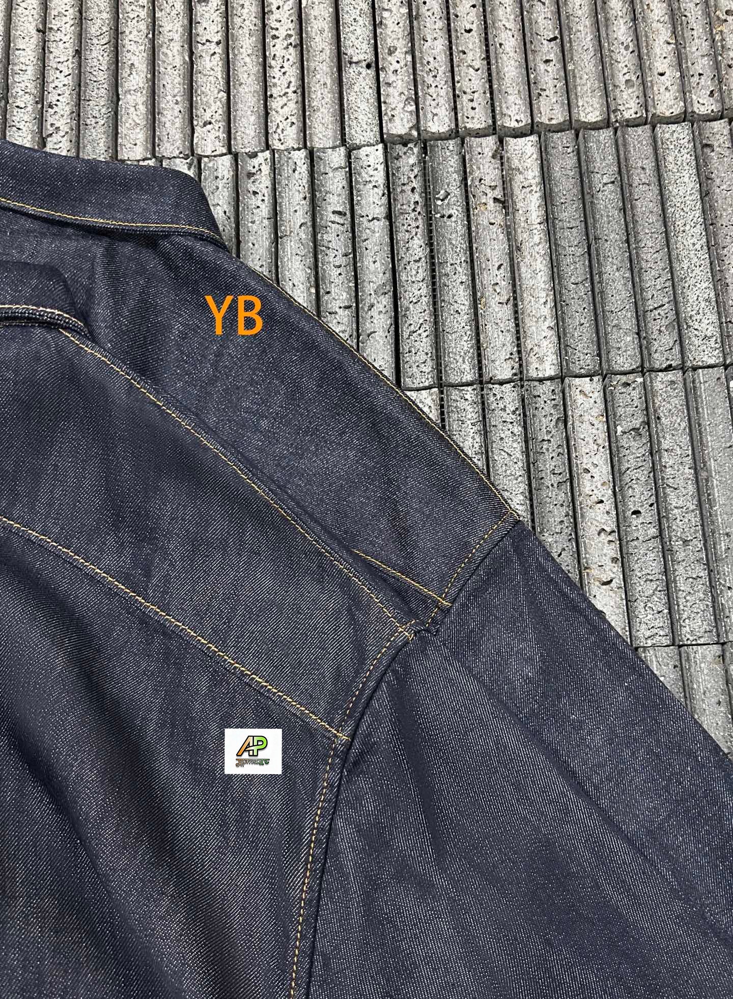 Prada Collared Loose Long-Sleeved Denim Jacket