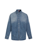 Acne Studios Loose-fitting Button-down Long-sleeved Shirt with Micro Logo