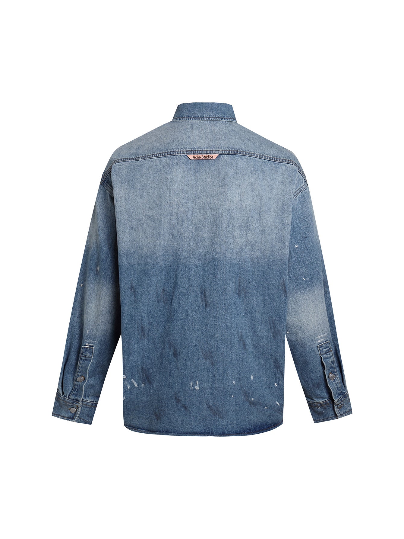 Acne Studios Loose-fitting Button-down Long-sleeved Shirt with Micro Logo