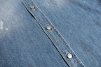 Acne Studios Loose-fitting Button-down Long-sleeved Shirt with Micro Logo