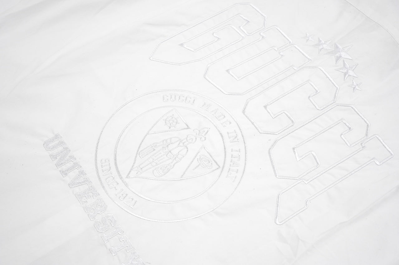 Gucci Lettering Embroidered Long-sleeved Shirt