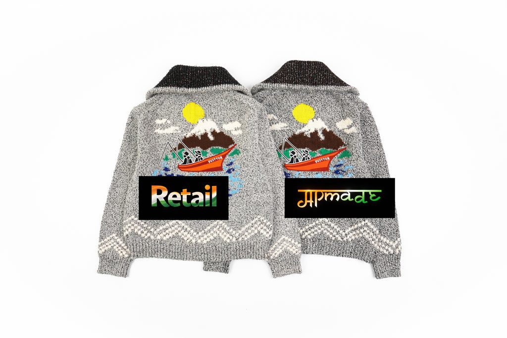 Louis Vuitton 1V Fishing Collar Sweater Cardigan